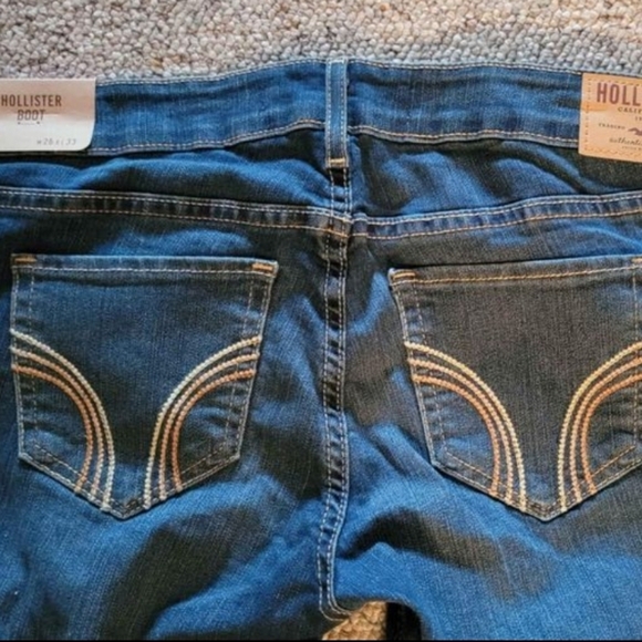 HOLLISTER Boot Cut Denim Jeans W26 / L33 Size 3R - Picture 3 of 3